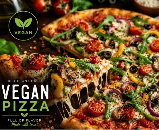 Vegan cheese pizza